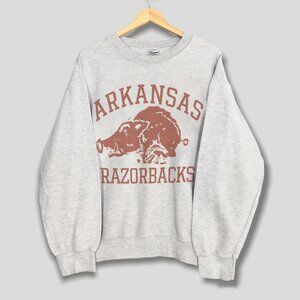 Vintage University of Arkansas Razorbacks Sweatshirt, Football NCAA Shirt Tee